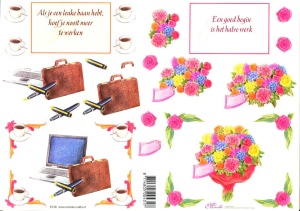 Mireille knipvel met spreuken E746 (Locatie: 6803)