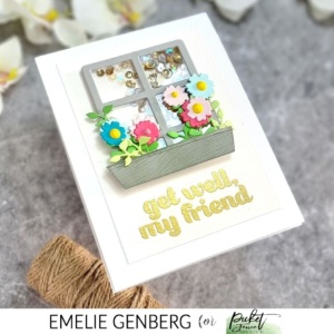 Picket Fence Studios Snijmal Pretty Flower Box and Window PFSD-331 (Locatie: m026) - Img 3