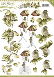 Precious Marieke knipvel vogels in de lente CD10617 (Locatie: 1130)