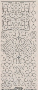 Starform sticker figuren transparant glitter zilver 7012 (Locatie: G056)