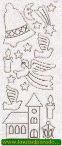 Starform sticker glitter kerst goud 9550 (Locatie: X035)