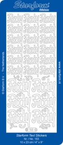 Starform sticker goud 153 (Locatie: T118)