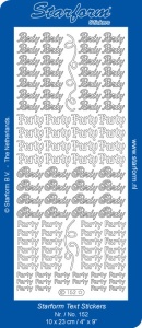 Starform sticker goud party 152 (Locatie: T117)
