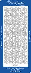 Starform sticker goud randje geboorte 1270 (Locatie: A262) - Img 1