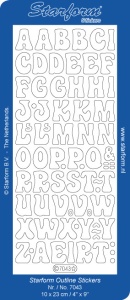 Starform sticker velvet letters lichtgroen 7043 (Locatie: B339) - Img 2