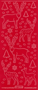 Starform sticker velvet rood 7106 (Locatie: i575)
