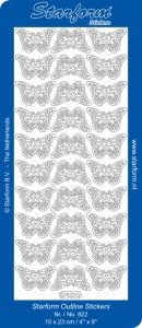 Starform sticker vlinders goud 822 (Locatie: K061)