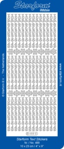 Starform sticker wit zum geburtstag 488 (Locatie: J408)