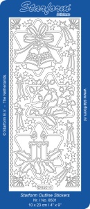 Starform sticker zilver kerst 8501 (Locatie: K244)