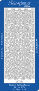 Starform sticker zilver randje 1273 (Locatie: L213)