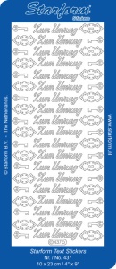 Starform sticker zilver Zum Umzug 437 (Locatie: F173)