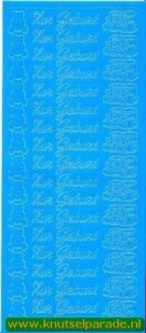 Starform stickervel blauw Zur Geburt 435 (Locatie: L111) - Img 2