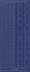 Starform stickervel, edges, velvet, blue 7102 (Locatie: C294)