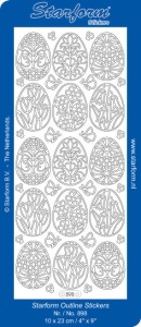 Starform stickervel pasen geel 898 (Locatie: I220 )