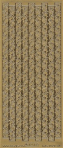 Starform stickervel randje klimrozen goud 1261 (Locatie: a241) - Img 2
