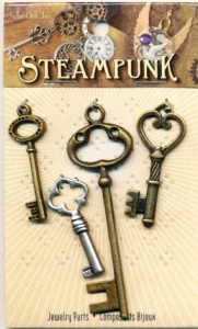 Steampunk bedels sleutels STEAM025 (Locatie: K3)
