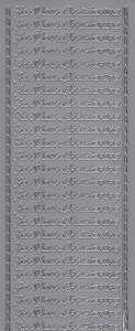 Stickervel For Your Christening zilver (Locatie: bb162)