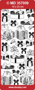 Stickervel goud cadeau's MD357009 (Locatie: u091)