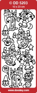 Stickervel goud circus DD5203 (Locatie: C222)