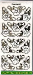 Stickervel hoek transparant goud MD356532 (Locatie: K217)