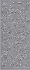 Stickervel zilver verliefd DD6304 (Locatie: B255) - Img 2