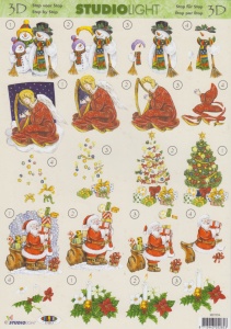 Studio Light, decoupage sheet, christmas MIT054 (Locatie: 6406)