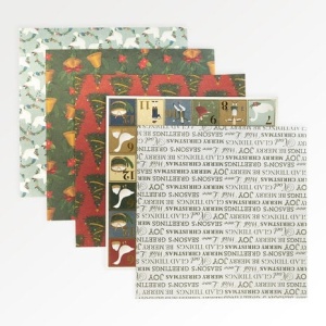 The Twelve Days of Christmas paper pad, 20.3x20.3cm, FEPAD243X21 - Img 3