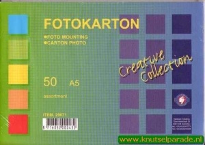 Vaessen fotokarton A5 ass. 50 vel 29671 (Locatie: S2)