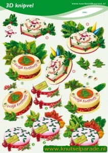 Voorbeeldkaarten knipvel kerst 2483 (Locatie: 4608)