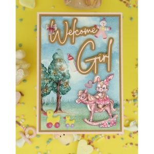 Yvonne Creations snijmal Welcome Baby YCD10300 (Locatie: i550) - Img 2