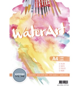 Aquarelpaper, 12 sheets, A4 300 grs. 1070