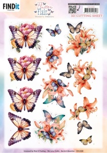 Berrie's Beauties knipvel vlinders CD12300 (Locatie: 1315)