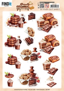Berries Beauties stansvel chocolade toetjes SB11089 (Locatie: 0423)