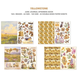 Ciao Bella Junk Journal A4 Yellowstone Ephemera Book CBB022 (Locatie: 4717) - Img 2