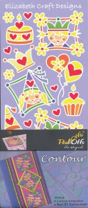 Elizabeth Craft contourknipvel en stickerpakket 'Peel-Offs' (Locatie: M13)