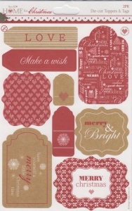 Gestanste Labels (2 vel) Home for Christmas 157916 (Locatie: 1124)