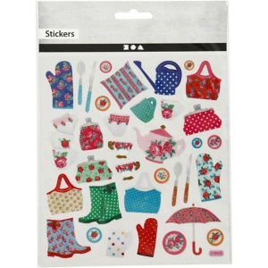 Glitter stickers, vel 15x16,5 cm, 27188 (Locatie: 0406) - Img 2