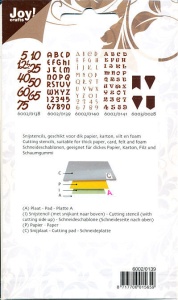 Joy! Crafts Snijplaat Alphabet en nummers 6002/0139 (Locatie: A296) - Img 2