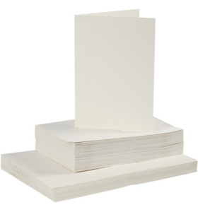 Kaarten en enveloppen 10,5 x 15 cm (C6) off-white 50 sets 23109 - Img 1