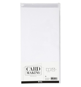 Kaarten en enveloppen 15 x 15 cm wit 50 sets 23115 - Img 2