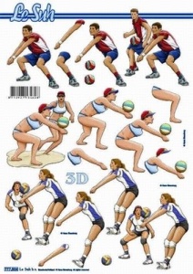Le Suh knipvel sport volleybal 777504 (Locatie: 2855)