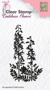 Nellie Snellen Clear stamp Condolence Flower-5 CSCF005 (Locatie: NN302 )