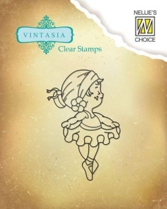 Nellie Snellen clear stamp Vintasia Cute Ambition 002 (Locatie: NN284 )