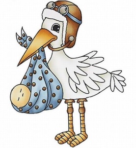 Paper Nest Dolls rubber stempel Special Delivery (Locatie: NN261 )