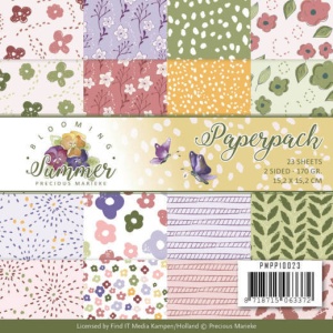 Precious Marieke, Paperpack, 15.2 x 15.2 cm, Blooming Summer, PMPP10023