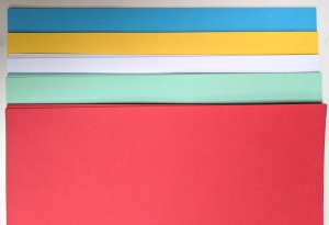 Scrapbook karton, 5 kleuren, 25 stuks