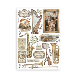 Stamperia washi pad, 14.8x21 cm, 8 vellen SBW34 - Img 6