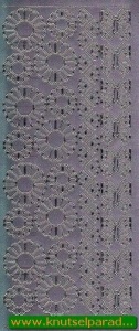 Starform sticker bloemen zilver 1065 (Locatie: N172) - Img 2
