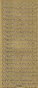 Starform sticker goud Herzliche Anteilnahme 420 (Locatie: L103) - Img 2