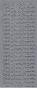 Starform sticker zilver birth of your daughter 319 (Locatie: C238) - Img 2
